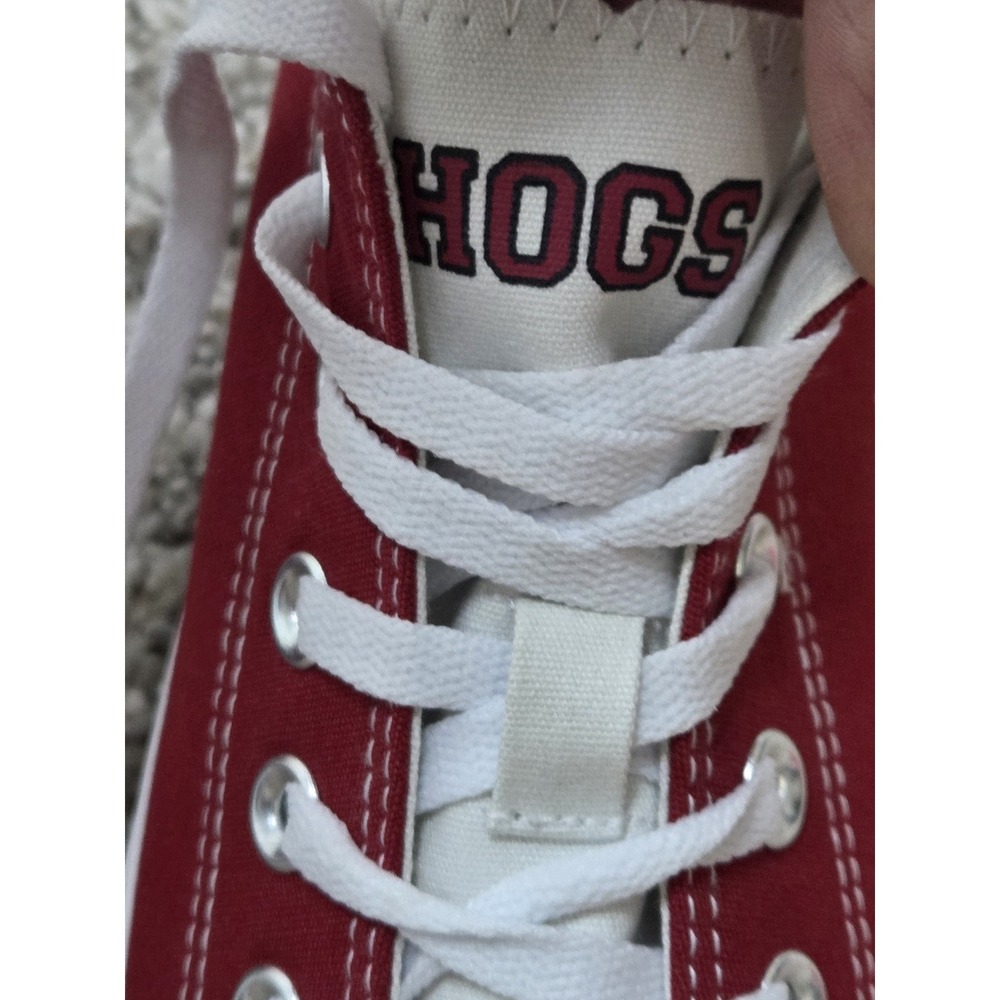 Skicks Arkansas Razorbacks Canvas Sneakers Mens Size 7 Womens 9 Hogs College - Picture 7 of 10